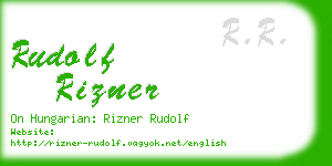 rudolf rizner business card